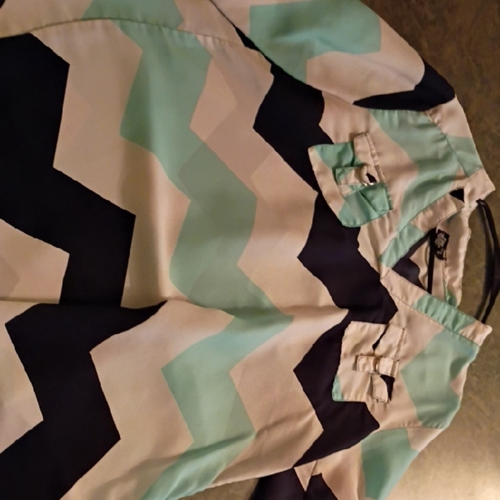 Chevron Patterned Blouse
